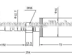 4-20mA Rigid Melt Pressure Transmitter With Thermocouple thumbnail-2