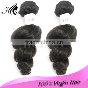 Natural Black Loose Wave Virgin Remy Indian Human Hair thumbnail-3