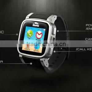 SNOPOW W1 Smartwatch Latest Wrist Watch Mobile Phone With MTK6260A 128MB RAM 64MB ROM 2MP Camera IP68 Waterproof Smartwatch thumbnail-2