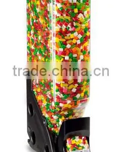 5 Gallon Food Dispenser w/ Label Holder, Continuous Flow - Black(FD-B-0203) thumbnail-2