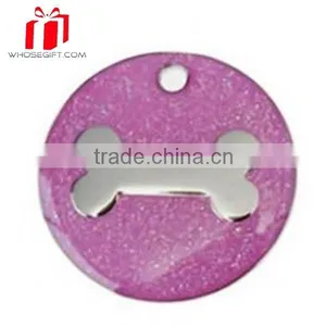 New Product Custom Alloy Diamante Bling Metal Bone Dog Pet Id Tag thumbnail-1