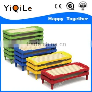 Wholesale Foldable High Quality Cheap Price Plastic Bed for Kids in Kindergarten thumbnail-3
