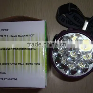 9LED Headlight ,headlamp, Led Head Lamp,flashlight thumbnail-1