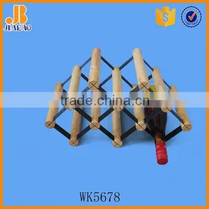 8 Bottle Capacity Removal Wooden Wine Rack thumbnail-1