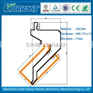 OKMT Brand Customized Gooseneck Press Brake Upper Die thumbnail-1