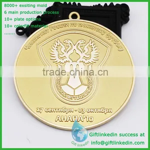 Sports Custom Medallion/2014 Gold Customized Metal Medallion thumbnail-1