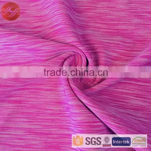 Polyester Spandex Knit Single Jersey Space Dyed Fabric For Sportwear thumbnail-3