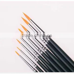 Hot Selling Wooden Hair Brush With Nylon Paint Brush Set thumbnail-3