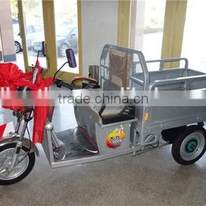 650W China Cargo Electric Tricycle With Cabin for Adults thumbnail-1