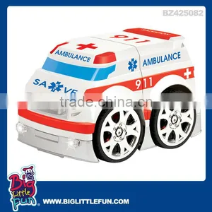 2 Channels Assembled Remote Control Ambulance Toy thumbnail-1