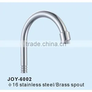 Brass Kitchen Faucet Spout,stainless Steel Basin Tap Tube,ss Sink Mixer Pipe thumbnail-1