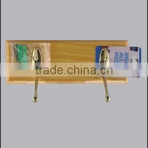 Wood Board W/2 Metal Hook thumbnail-1
