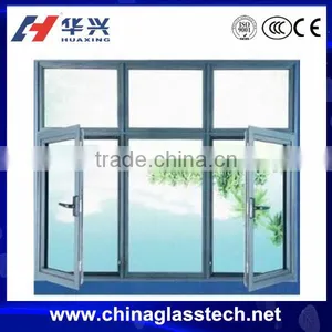 Europe Standard Modern Swing Aluminum Profile Quartz Glass Window thumbnail-1