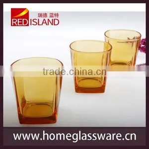 Spray Color Whisky Mini Glass Cup Square Cup thumbnail-3