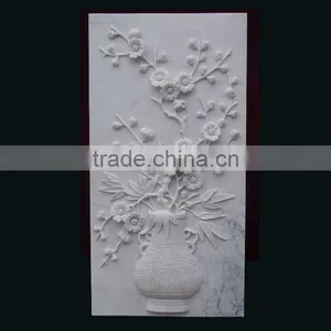 Marble Flower Relievo on the Wall thumbnail-1