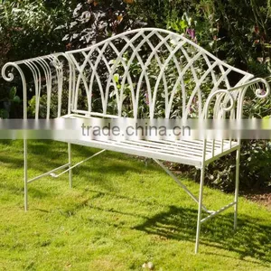 Gothic Metal Indoor Bench thumbnail-1