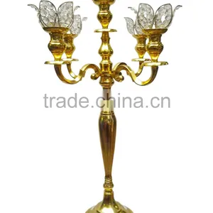 Candelabra , Wedding Table Candelabra , Lotus Flower Candelabra thumbnail-1