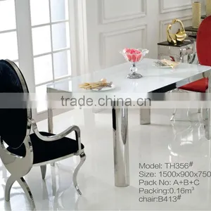 TH356 Simple Design Stainless Steel Dining Table thumbnail-2