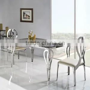 TH288 Dining Room Marble Top Fashion Design Table thumbnail-2