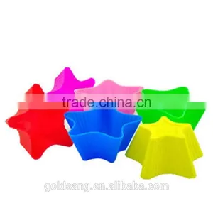 Multicolour Cute Mini Star Shape Silicone Cake Molds thumbnail-2