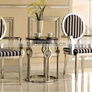 Stainless Steel Louise Ghost Clear Chair , Lucite Ghost Chair thumbnail-1