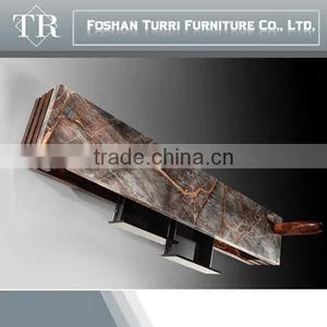 Modern Italian Nature Marble Top tv Cabinet With Drawer for Living Room thumbnail-4