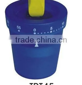 Plastic Flowerpot Shape Mechanical Kitchen Timer/countdown Sound Timer thumbnail-1