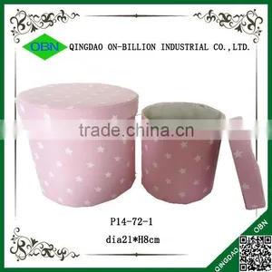 Wholesale Colored Unique Canvas Laundry Basket Round Cloth Box thumbnail-1