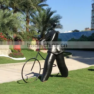 Bronze FRP Rider Sculpture Statue thumbnail-1