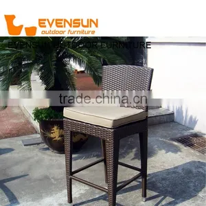 Evensun Rattan High Back Rattan Bar Stools Cheap Rattan Bar Stools thumbnail-3