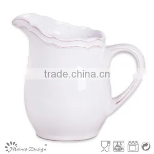 Stoneware Houseware White Ceramic Water Pitchers thumbnail-1
