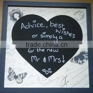 Mini Wooden Blackboard, Wooden Message Board, Wedding Decoration Chalkboard thumbnail-1