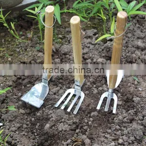 High Quality Multifunction Stainless Steel Head Agriculture Hand Garden Hoe thumbnail-2