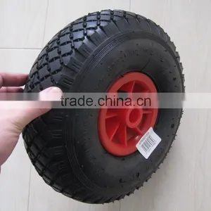 Wheel Barrow 10 Inch 4.0-4 Pneumatic Rubber Wheel thumbnail-1