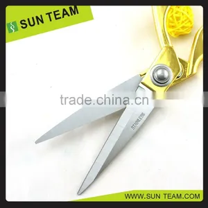 ST008A 9-1/2" HIGH Full Stainless Steel Gold Scissors thumbnail-6