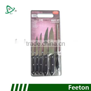 7PCS Knife Set With Cutting Board thumbnail-1