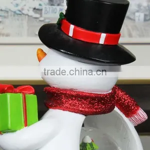 Polyresin Christmas Snow Globe Snowman Snow Globe With Music Box thumbnail-4