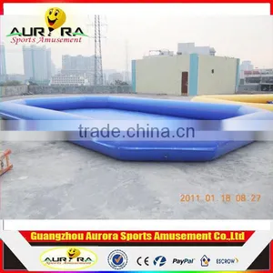 Hot Selling PVC Large Inflatable Adult Swimming Pool Rental Floating Inflatable Boat Swimming Pool thumbnail-1
