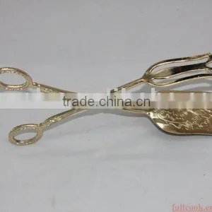 Deluxe Food Tong W/golden and Silver thumbnail-1