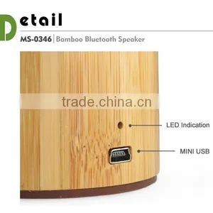 Portable Wireless Bamboo Bluetooth Speaker thumbnail-5