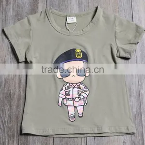 Camouflage Clothing Baby Boys Two-piece Suit Carttoon Characters Printed T-shirt + Overalls Twinset for Baby Boy thumbnail-2