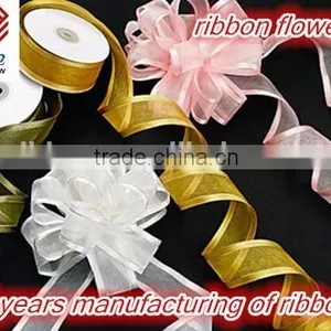 Factory High Quality Wholesale Polyester Organza Ribbon Roll thumbnail-6