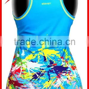 Wholesale Ladies Running Singlets, Comfortable and Wicking Mositure Running Tanks thumbnail-2