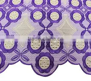Bestway Peach Lace Fabric African 2017 Swiss Voile Lace For Wedding Dress thumbnail-6