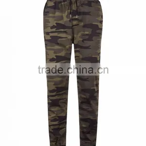 2017 Custom OEM Men Green Camo Print Joggers With Pockets Fitness Gym Khaki Breath Jogger Pants thumbnail-5
