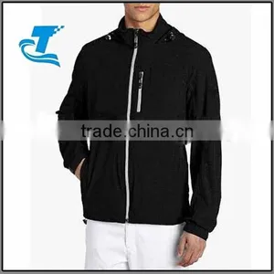 Full Zip Black Sportswear Men Golf Jacket thumbnail-1