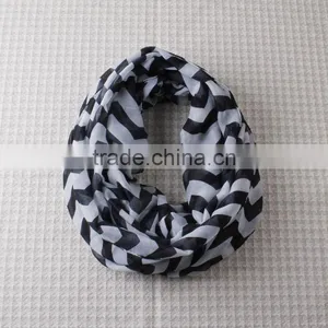 Black Chevron Petti Scarf Neck Warmer Winter Scarf for Baby and Woman Chevron Petti Scarf thumbnail-1