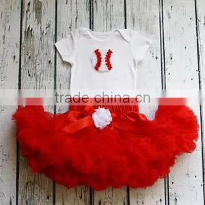 2015 Newest Christmas 100% Cotton Rose Flowers Pettiskirt Sets Kids TuTu Dress thumbnail-1