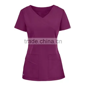 Hospital Doctor Nurse Tops Woman&Man Short-sleeve Medical Clothing Surgical Isolation Medical Uniform Scrub Tops thumbnail-4