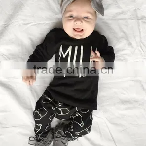 2017 Autumn Baby Boy Clothes Cotton T-shirt+Pants Newborn 2pcs Suit Baby Girl Clothes thumbnail-6
